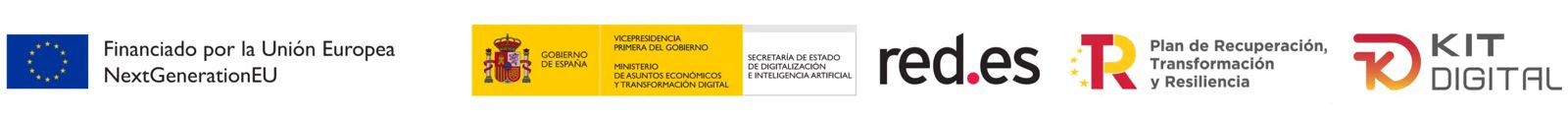 Financiado por la Unión Europea NextGenerationEU · Gobierno de España · red.es · Plan de Recuperación, Transformación y Resiliencia · Kit Digital